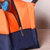 创简坊（CJIANFF） 加厚便当包饭盒袋手提袋子拼接带饭包午餐包男女学生包简约双色(上黄色下紫色)第2张高清大图