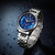帝浪(DILANG)男士手表进口自动机械机芯钢带皮带休闲绅士腕表V6(蓝面钢色 钢带)第2张高清大图
