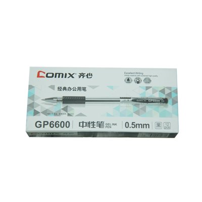 齐心(COMIX) GP6600 0.5mm 经典办公用 中性笔 单支装(计价单位 支) 100支起售