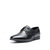 HLA/海澜之家舒适正装皮鞋简约低调系带商务鞋子男HSXSD1R019A(黑色 38)第2张高清大图