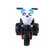 小熊猫儿童电动车三轮摩托车宝宝童车带音乐电动三轮车(七彩闪光黑绿色)第3张高清大图
