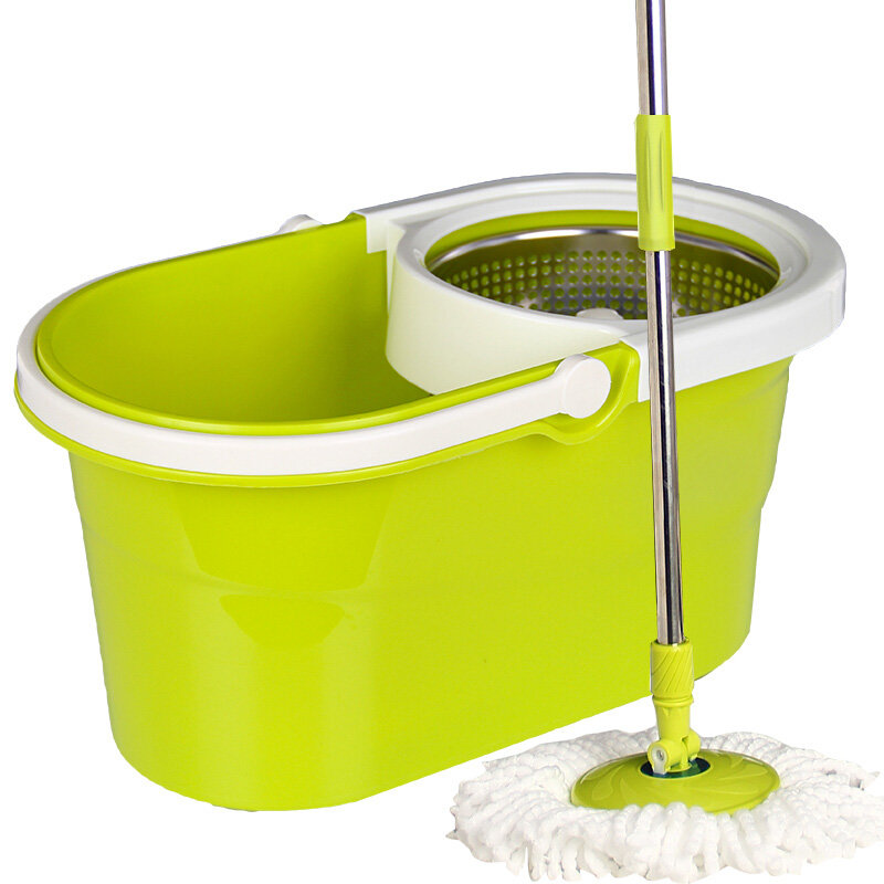 雅高双驱动拖把手压式旋转拖把桶不锈钢篮t078双拖把头默认默认