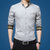 男装商务男士长袖衬衫印花纯色大码衬衣韩版修身白衬衫(宝蓝色 5XL)第5张高清大图