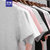 罗蒙夏季男士潮流短袖纯棉休闲T恤(海景白色 XL)第5张高清大图