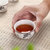 润器 茶具套装 陶瓷亚光功夫茶具整套耐热茶壶茶碗包邮(10头绿叶紫花盖碗)第4张高清大图