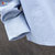 波梵森2021春季新款衬衫男士长袖外套 韩版帅气上衣 休闲纯棉工装衬衣(天蓝色 L)第5张高清大图