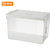 钢米 15L白盖透明 41.5*29.5*17cm 整理收纳箱（计价单位：个）白盖透明第5张高清大图