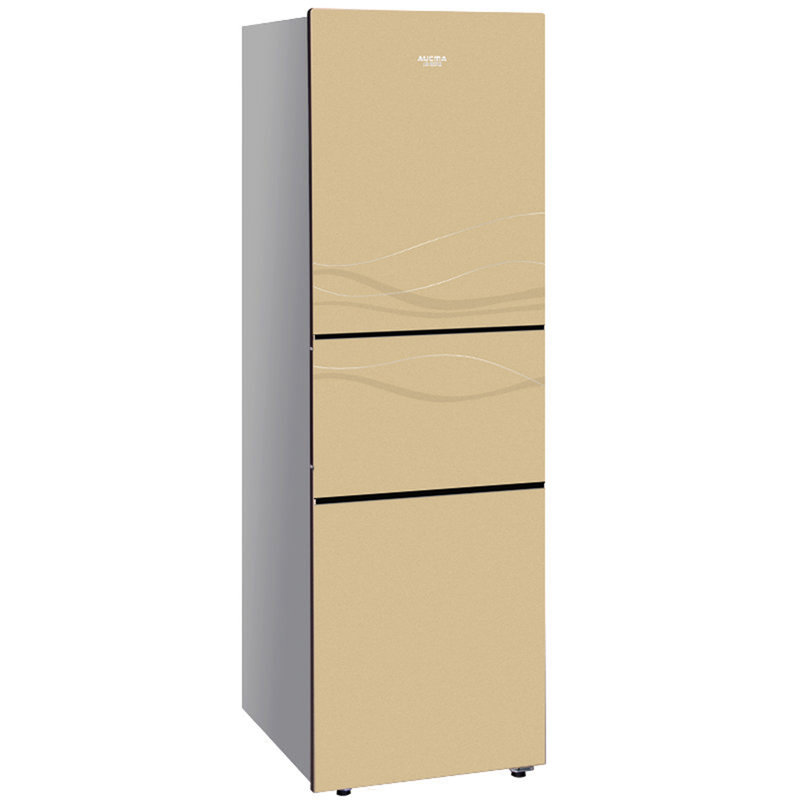 澳柯玛aucmabcd216mug三门冰箱216l经济型三门mep磁能保鲜豪华金