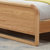 恒兴达 白橡木全实木床1.8米 日系北欧纯实木双人床1.5米 简约现代卧室家具(1.5*2米原木色 单床)第4张高清大图