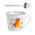 福耐康 可爱恐龙陶瓷水杯茶杯 儿童马克杯牛奶杯咖啡杯(橙色霸王龙)第3张高清大图