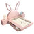 朷木 儿童床男孩女生兔子创意小户型卧室现代简约软包皮床单人梦幻美式公主床(1.2*1.9米（框架结构） 单床)第5张高清大图