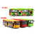 鸭小贱1：32中号旅游巴士车模型合金公共汽车儿童玩具声光回力旅游小汽车677-2(绿色)第3张高清大图