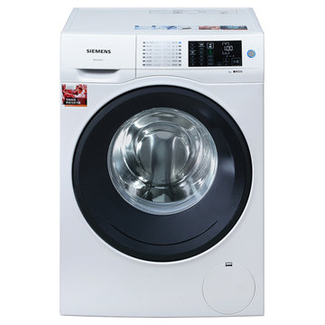 西门子(siemens) WM12U4600W 9公斤 变频滚筒洗衣机(白色) 全触控面板 流线型机身设计