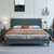 吉木多 轻奢实木床1.8米双人床意式轻奢主卧床现代简约1.5米高箱储物婚床(1.5*2米 单床)第2张高清大图
