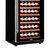 西伯仑XL-168智能恒温红酒柜 茶叶柜 冷藏柜 冰吧展示柜 展示架 黑色 实木层架(黑色明拉手挂杯)第3张高清大图
