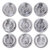 东方收藏  中国硬币第三套硬币 分币小金刚 2005年-2013年分币套装收藏第5张高清大图