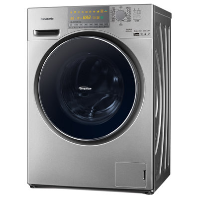 松下(Panasonic) XQG100-EG13T 10公斤洗涤 6公斤烘干 95度高温除菌 双极除螨虫技术 银色洗烘一体机