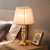 圣菲特 现代水晶床头台灯温馨浪漫北欧客厅创意美式装饰卧室灯 sft8053(B款 遥控开关)第2张高清大图