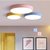 阿丹娜 客厅灯led吸顶灯简约现代圆形马卡龙彩色创意书房卧室灯北欧灯具(默认 套餐E（下单立减300）)第4张高清大图
