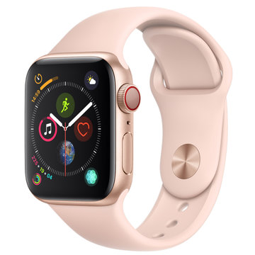Apple Watch Series4 智能手表(GPS+蜂窝网络款44毫米金色铝金属表壳搭配粉砂色运动型表带 MTVW2CH/A)