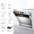 美的(Midea) X4-S 嵌入式洗碗机 不锈钢面板 智能油污感应 热风烘干 8套碗柜第3张高清大图