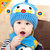 秋冬宝宝帽子男女婴儿帽子韩国儿童毛线帽围巾两件套0-3-6-12个月保暖(粉色)第5张高清大图