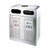 南方旗下 和畅GPX-98户外垃圾桶分类环保垃圾桶室外垃圾箱小区垃圾筒公用可回收果皮桶(不锈钢)第5张高清大图