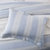 茉菲家纺亚麻三件套四件套 法国进口水洗亚麻现代简约条纹被套被罩床单床笠枕袋1.2m1.5m1.8m床上用品套件(蓝色)第4张高清大图