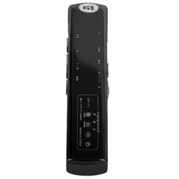 欧普达（oppod）OP-111录音笔（黑色）（4G）（OLED显示屏，一键录音，内置锂电，高保真录音及音乐播放）