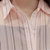 VEGININA 韩版条纹中长款长袖修身防晒衣空调衫 D6023(白色 L)第4张高清大图