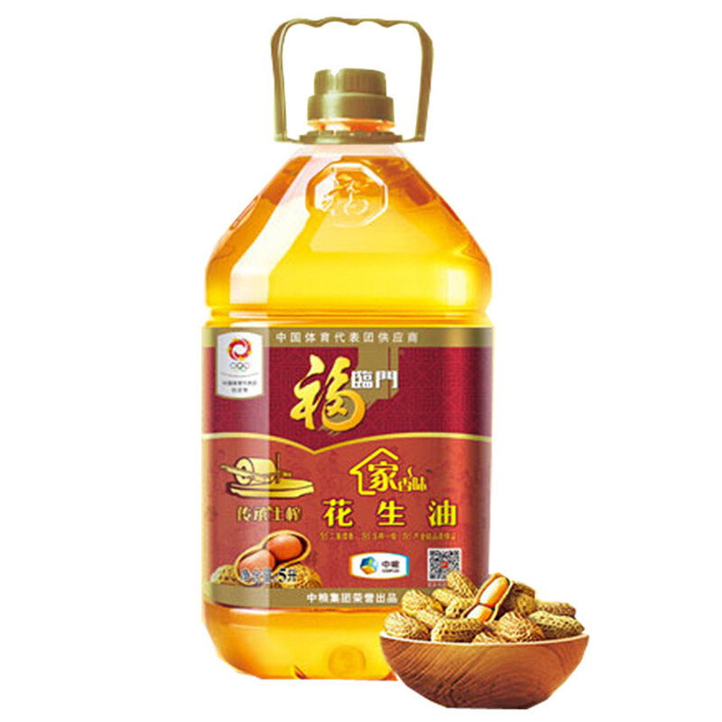 国美自营福临门家香味传承土榨花生油5l