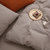 北欧简约风全棉床上四件套素色色织华夫格纯色AB版水洗棉床品(初屿-月灰)第4张高清大图