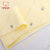 小米米minimoto新生儿口水巾棉三角巾婴儿围嘴多用巾两条装(粉黄+浅灰)第4张高清大图