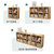 SKYMI书架落地矮书柜家用玩具收纳柜置物架卧室小型格子柜储物柜(黄胡桃色 60款)第5张高清大图
