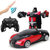 超大感应变形遥控汽车金刚机器人充电动无线遥控车儿童玩具车男孩(金色 一个机身三个电池)第3张高清大图