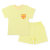 沐童 竹浆纤维 夏季儿童居家服儿童套装 2件套 短袖T恤+短裤(黄色 80cm(12-18个月))第5张高清大图