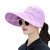 太阳帽遮阳帽子女士可折叠防晒大檐凉帽骑车空百搭春夏防紫外线(SPORT空帽--粉色 成人均码-空遮阳帽)第5张高清大图
