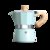 彩色意式摩卡壶特浓缩煮咖啡壶出油脂手冲咖啡器具套装家用电热炉(电热炉+6人份红色 默认版本)第3张高清大图