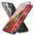 三星S8手机壳s8plus磁吸双面玻璃万磁王 s8保护套防摔全包S8+金属边框后盖个性男女(黑红+玻璃 S8 5.8寸)第3张高清大图
