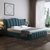 古宜 G330北欧式布艺床储物可拆洗简约现代单双人1.8米软包婚床主卧卧室家具(浅蓝色1.5*2米液压储物款)第3张高清大图