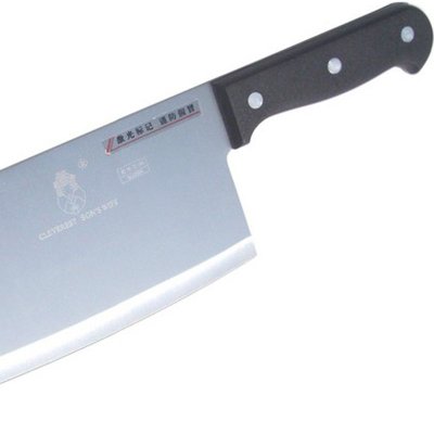 巧媳妇T-004黑塑柄简装不锈钢中厨切片刀 菜刀 厨房刀具