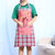 可爱公主韩版女围裙袖套厨房纯棉厨师工作服围腰防污防油做饭成人(绿色 亲爱的/红)第4张高清大图