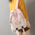 日系ins百搭大容量书包双肩包女韩版高中生大学生格子小清新背包(AH988米色)第4张高清大图