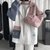 外套男女秋冬ins潮宽松韩版盐系设计感个性上衣2022新款工装夹克(粉色 XL)第4张高清大图