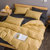 英爵家纺 三件套四件套单独床单被套枕套可选床上用品单人双人件套(金黄格)第5张高清大图