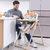 多功能可折叠宝宝餐椅 宝宝吃饭用椅子母婴用品 便携式儿童餐椅(少女粉（靠背可调+万向轮）)第2张高清大图