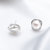 漂亮百合简雅花朵珍珠耳钉S925银天然淡水珍珠优雅耳饰(白色)第2张高清大图