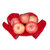 西派珂欧式创意花朵造型果盆水果收纳沥水篮时尚彩色果盘塑料果盘(红色果盘)第4张高清大图