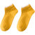 南极人袜子女五双装短袜浅口春夏薄款夏季蕾丝花边袜可爱日系船袜(花色)第5张高清大图