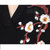 VEGININA 宽松型V领中长款修身连衣裙短袖 9509(黑色 4XL)第5张高清大图